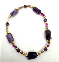 Bracciale Domar Donna Bracciali pietre naturali in Lega metallica Ametista BRLE-24-280